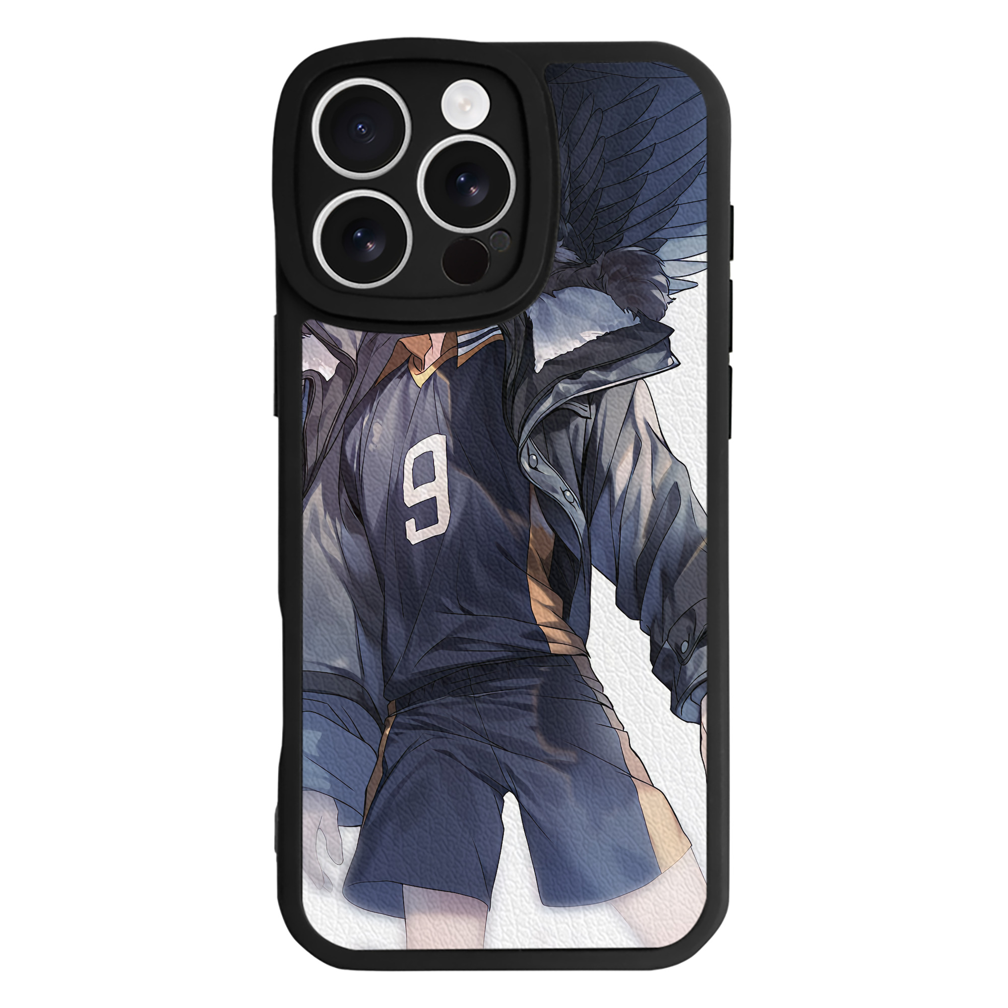 （画像用） ハイキュー!! Haikyu!! 【iPhone 16シリーズ対応】シリコンスマホケース（レザー調） 材質：シリコン